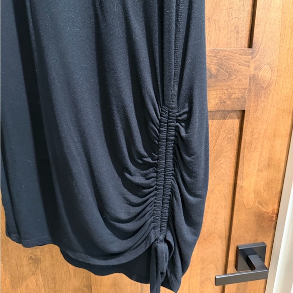 Zella Black Ruched Mini Dress - Picture 2 of 4